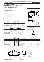 Panasonic MA3X157A Specification Sheet preview