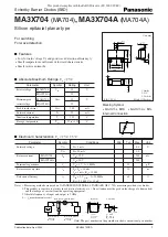 Panasonic MA3X704 Specifications preview