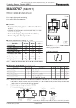 Panasonic MA3X787 (MA787) Specification Sheet preview