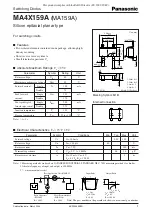 Panasonic MA4X159A Specification Sheet preview