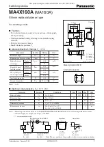 Panasonic MA4X160A Specification Sheet preview