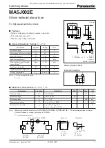 Panasonic MA5J002E Specification Sheet preview