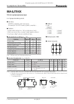 Preview for 1 page of Panasonic MA6J786X Specification Sheet