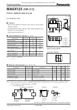 Preview for 1 page of Panasonic MA6X123 (MA123) Specifications