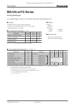 Preview for 1 page of Panasonic MALHxxxYG Series Specifications