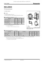 Preview for 1 page of Panasonic MALS068 Specification Sheet