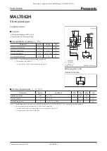 Panasonic MALT062H Specification Sheet preview