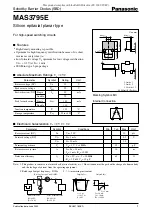 Panasonic MAS3795E Specification Sheet preview