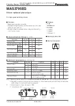 Preview for 1 page of Panasonic MAS3795EG Specification Sheet