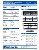 Preview for 1 page of Panasonic Matsushita DA57C84RCU6 Specification Sheet