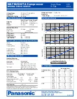 Panasonic Matsushita DD66C12GBU6 Specification Sheet preview