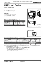 Preview for 1 page of Panasonic MAZ9xxxH Series Specifications