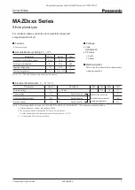 Panasonic MAZDxxx Series Specifications preview