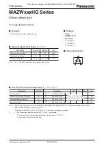 Preview for 1 page of Panasonic MAZWxxxHG Series Specification Sheet