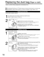 Предварительный просмотр 10 страницы Panasonic MC-3910 Operating Instructions Manual