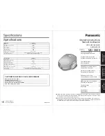 Предварительный просмотр 1 страницы Panasonic MC-3920 TAIWAN Operating Instructions Manual