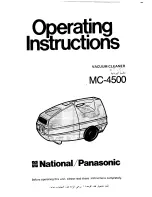 Предварительный просмотр 1 страницы Panasonic MC-4500 Operating Instructions Manual