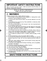 Preview for 4 page of Panasonic MC-4620 Operating Instructions Manual