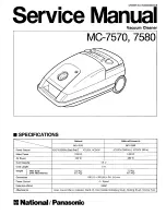 Предварительный просмотр 1 страницы Panasonic MC-7570 Service Manual