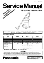 Предварительный просмотр 1 страницы Panasonic MC-9050 Service Manual