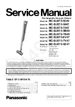 Panasonic MC-BJ870-S149 Service Manual preview