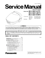 Panasonic MC-CG381-AC79 Service Manual предпросмотр