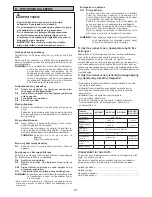 Предварительный просмотр 27 страницы Panasonic MC-CG461 Operating Instructions Manual