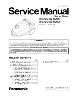 Предварительный просмотр 1 страницы Panasonic MC-CG463-KA76 Service Manual