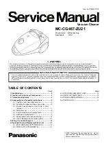 Предварительный просмотр 1 страницы Panasonic MC-CG467-ZU21 Service Manual