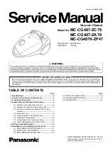 Panasonic MC-CG487-ZA76 Service Manual preview