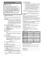 Предварительный просмотр 27 страницы Panasonic MC-CG661 Operating Instructions Manual