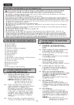 Предварительный просмотр 32 страницы Panasonic MC-CG675 Operating Instructions Manual