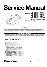 Panasonic MC-CG691-RA76 Service Manual предпросмотр