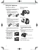 Предварительный просмотр 4 страницы Panasonic MC-CG710 Operating Instructions Manual