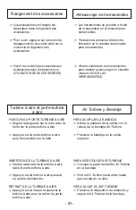 Preview for 21 page of Panasonic MC-CG955 Operating Instructions Manual