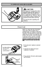 Предварительный просмотр 22 страницы Panasonic MC-CG957 Operating Instructions Manual