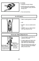 Предварительный просмотр 24 страницы Panasonic MC-CG957 Operating Instructions Manual