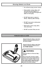 Предварительный просмотр 46 страницы Panasonic MC-CG957 Operating Instructions Manual