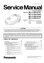 Предварительный просмотр 1 страницы Panasonic MC-CJ903-R747 Service Manual