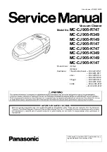 Panasonic MC-CJ905-K147 Service Manual preview