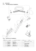 Предварительный просмотр 21 страницы Panasonic MC-CJ911-R249 Service Manual