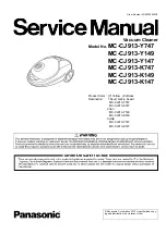 Предварительный просмотр 1 страницы Panasonic MC-CJ913-K147 Service Manual