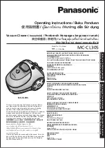 Panasonic MC-CL305 Operating Instructions Manual preview