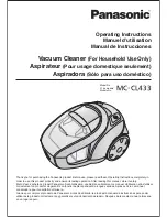 Предварительный просмотр 1 страницы Panasonic MC-CL433 Operating Instructions Manual