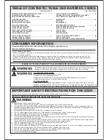 Предварительный просмотр 2 страницы Panasonic MC-CL433 Operating Instructions Manual