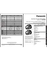 Panasonic MC-CL450 Series Operating Instructions Manual предпросмотр