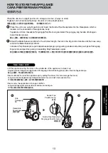 Предварительный просмотр 13 страницы Panasonic MC-CL601 Operating Instructions Manual