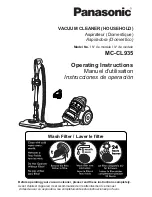 Panasonic MC-CL935 Operating Instructions Manual предпросмотр