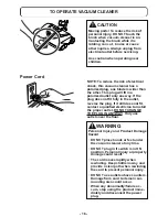 Предварительный просмотр 16 страницы Panasonic MC-CL935 Operating Instructions Manual