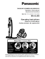 Panasonic MC-CL943 Operating Instructions Manual предпросмотр